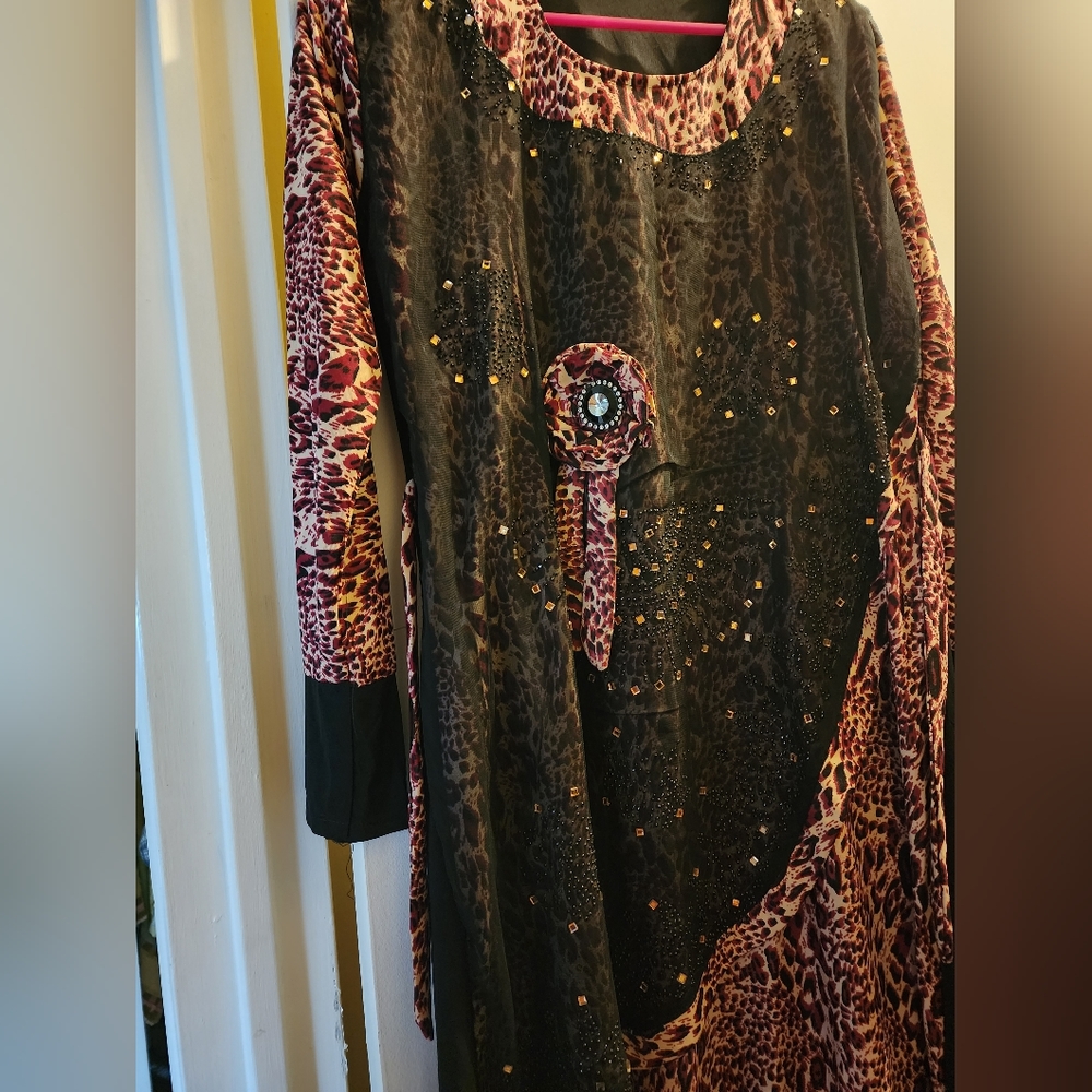 Maxi Dress/Abaya with matching scarf